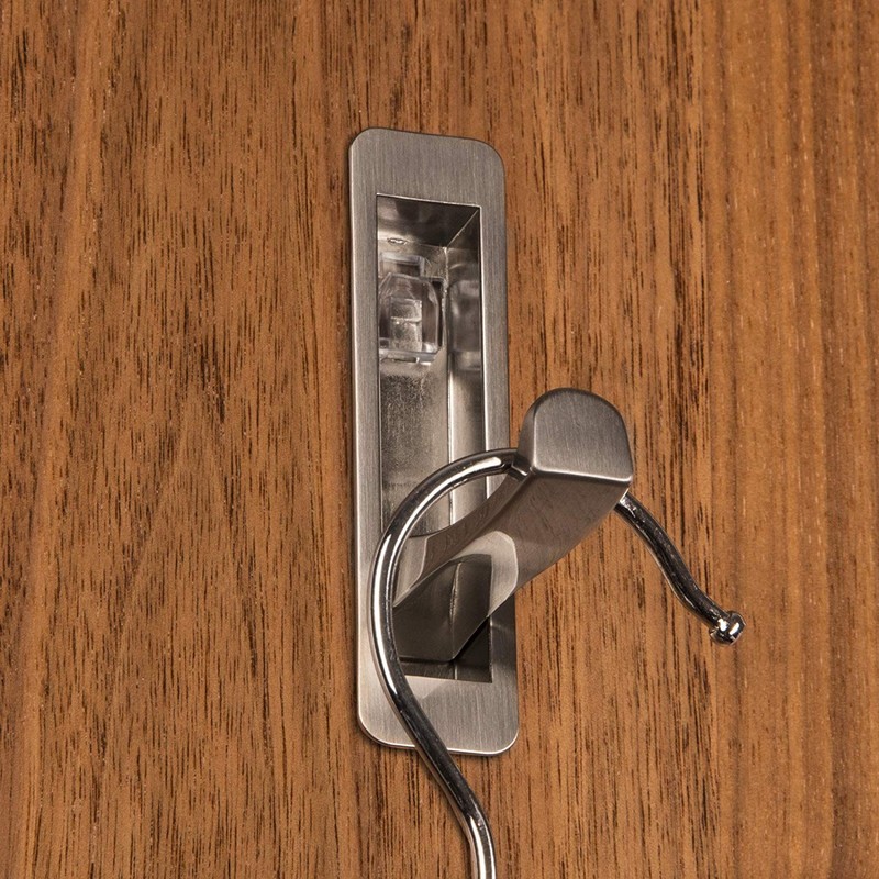 Einlass Klapphaken Zilly 80 x 20 x 14 mm Chrom