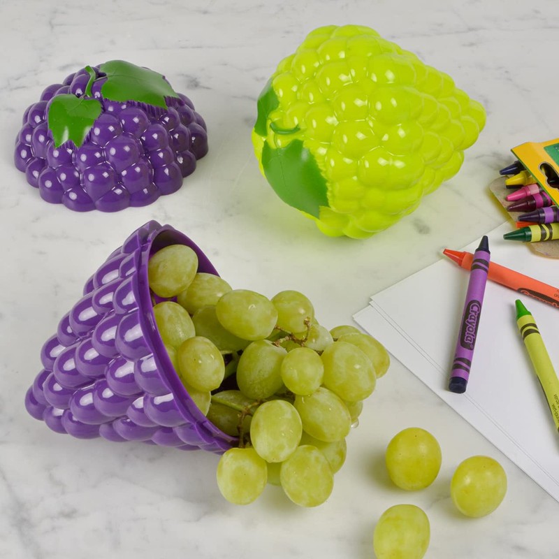 Hutzler Snack Attack Grapes to-Go Set, Purple Grapes to-Go Green