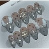 Twinkle Star Handmade Nail Tips - Short Square / 트윙클