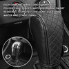 QKYS Leather Car Gear Shift Knob Cover, Upgraded Anti-Slip Design
