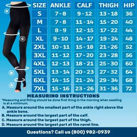 ABSOLUTE SUPPORT Opaque Compression Pantyhose for Women 20-30mmHg - Graduated Compression Tights with Open Toe for Varicose Veins Circulation, Pregnancy, Edema, Leg Pain - Black, Small - A214BL1