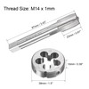 sourcing map M14 x 1mm Metric Tap and Die Set,