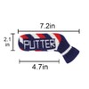 Scott Edward Blue Red Ripples Golf Blade Putter Cover, 1
