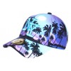 Hip Hop Honour NY Blue & Purple Tropical Palm Trees