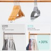 NCXTKJ Heavy Duty Suit Hangers 30 Pack, Non-Slip, 0.2'' Slim,