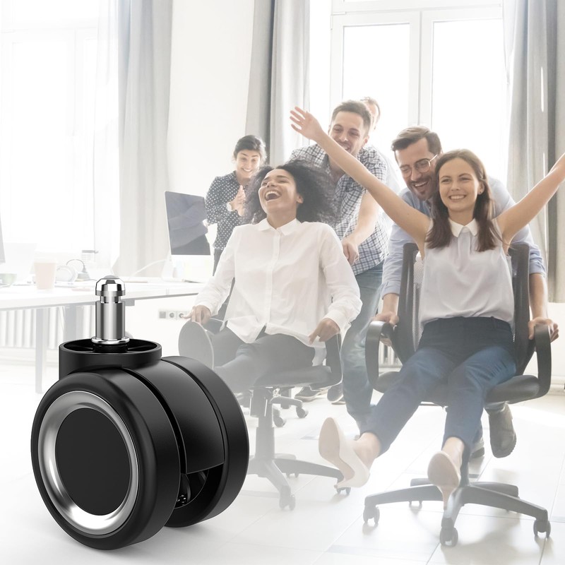 Omyoffice Caster Chair Caster Smooth Quiet Caster Wheel Diameter 2.4