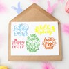 Happy Easter Clear Stamps for Card Making Hello Easter Blessing