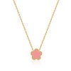 FUNIO 18K Gold Plated Clover Necklace for Women, Four Leaf