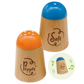 はじめてのおままごと 塩＆こしょう入れ マグネット 木のおもちゃ 知育玩具 ままごと ウッディプッディ