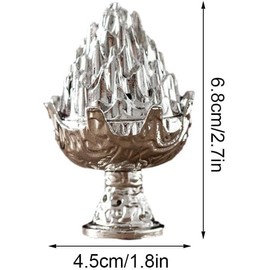 Bronze Mini Incense Burner Stove,Zen Boshan Incense Burner Home,Copper Mountain Statue,Vintage Charcoal Stove for Home Decoration Room Tea House Incense Holders