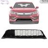 New Front Bumper Grille Textured Without Collision Warning For 2016-2017