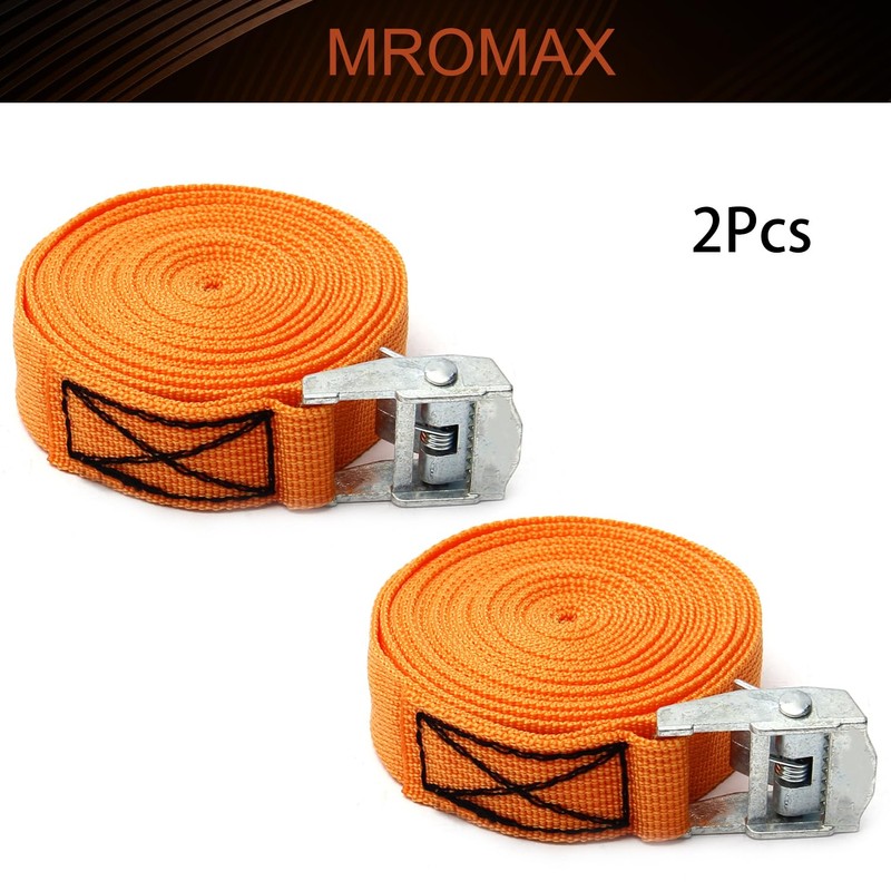 MroMax 0.98" Width x 11.48ft Length Lashing Straps Polypropylene Cam