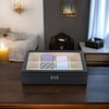 Tie Display Case for 12 Ties, Belts, and Men's Accessories