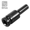 Sourcingmap 2 Pcs 1/2-Inch Drive by 8mm Deep Impact Socket,