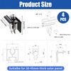 4 Piece End Clamp Bracket Balcony Power Station 30 mm