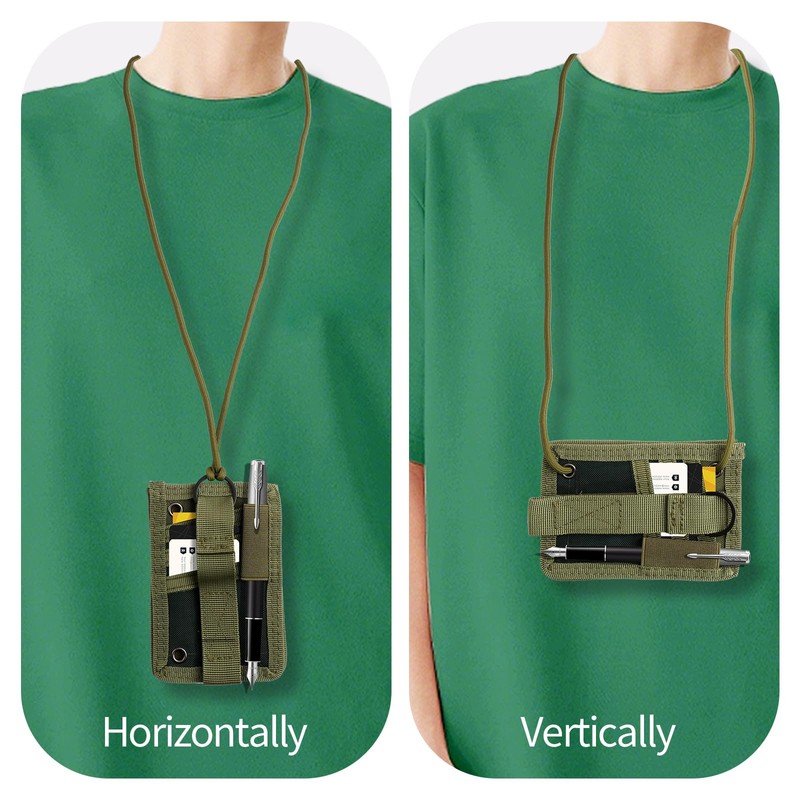 2 in 1 Tactical ID Case with Window, 3 Card