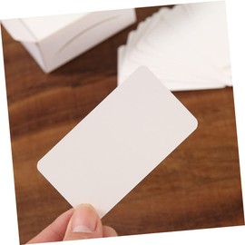 Ciieeo 200pcs Retro Memo Pads Blank Greeting Graffiti Message Cards White -Sided for DIY Notes for Parties Weddings Thank You Notes Scrapbooking