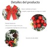 masoe Corona de Navidad para Puerta，Guirnalda Navidad, Corona de Navidad,