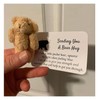 Cute Mini Plush Stuffed Bear Hug With Greeting Card -
