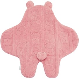 BlueSnail Comfortable Swaddling Blanket,Breathable and Soft Newborn Receiving Blanket (Pink Bear)