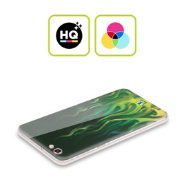 Head Case Designs Grün Feuer Hot Rod Flamme Soft Gel Handyhülle Hülle kompatibel mit Oppo Reno7 5G / Find X5 Lite