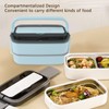 Lunch Box Double Layer Microwave Safe Leakage Proof Stainless Steel