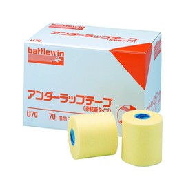 Nichiban Battlewin Underwrap Tape, 12 Rolls, 2.8 inches (70 mm) x 82.8 feet (25 m) U70F