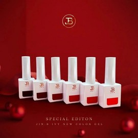 Gracia Jinbee Yoso Sexy Red Color Gel Nail Set, 1 set, 6 types / 그라시아 진비 요쏘섹시 레드컬러젤네일 세트, 1세트, 6종