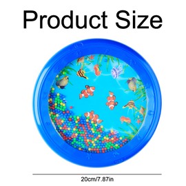 Rumyve Ocean Wave Bead Drum,Ocean Sea Sounds Musical Instrument Toy,Musical Educational Tool,Hand Percussion Musical Instrument