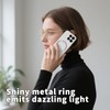 6pcs Universal Magnetic Ring, Sparkle Metal Ring Stickers No Magnet