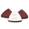 SPEEDWOX 30 Pcs Hook and Loop Triangle Sandpaper 320 Grit
