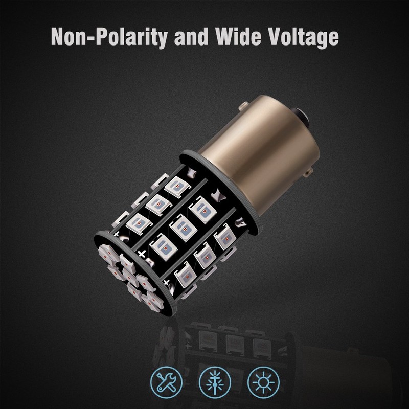 Antline 1156 1141 1003 7506 BA15S LED Bulbs Brilliant Red,