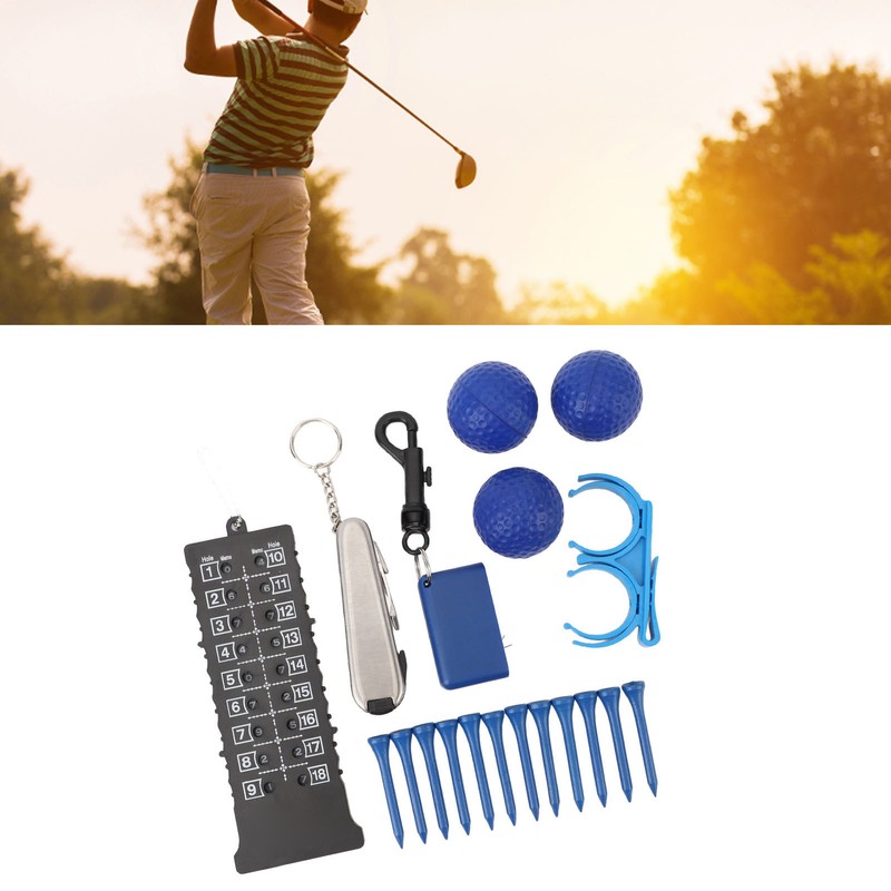 6 in 1 Golf Accessory Bag PU Leather with Tees
