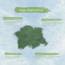Alga Espirulina Orgánica Pura Polvo 250 G TGB SUPERFOODS                                                                                              