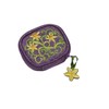 Pill Box Purse in a Daffodils on Purple Design