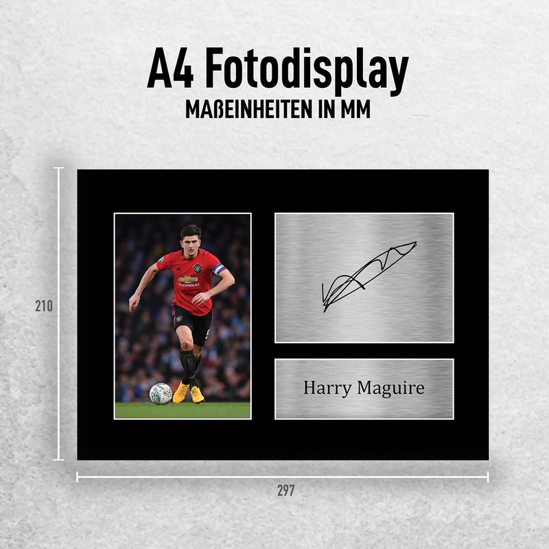 HWC Trading Harry Maguire - Printed Autograph for Fans and