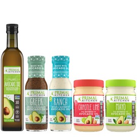 Primal Kitchen Starter Kit, Extra Virgin Avocado Oil | Mayo & Salad Dressings | Whole30 Approved | Paleo Friendly | Keto Certified | 5 Count