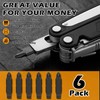 6-Pack Double-Sided Screwdriver Bits Compatible with Leatherman Multi-Tools – #1/#2