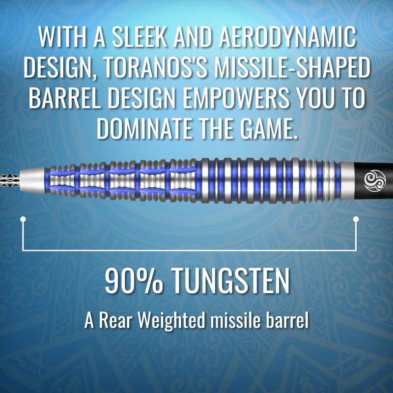 Shot! Celt Toranos Steel Tip Dart Set 90% Tungsten Barrels,