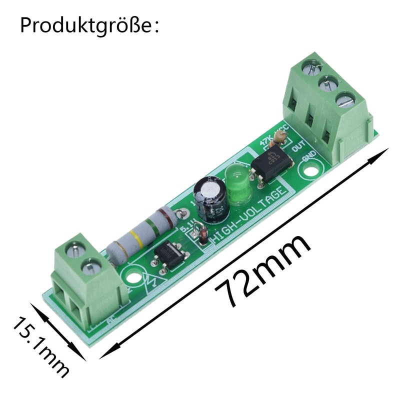 GERUI Pack of 5 1 channel 220 V AC optocoupler