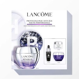 Lancôme - Set de Regalo Rénergie, Skincare Anti Signos de la Edad con Rénergie HPN 300-Peptide 50ml, Génifique Ultimate Serum 7ml, Advanced Génifique Yeux 5ml y Rénergie Multi – Lift Night cream 15ml
