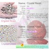 qiipii Light Purple Crystal Resin Rhinestones for Crafting Flatback Stones