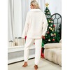 UANEO Fluffy Pajamas for Women Winter Warm Sherpa Fleece Loungewear