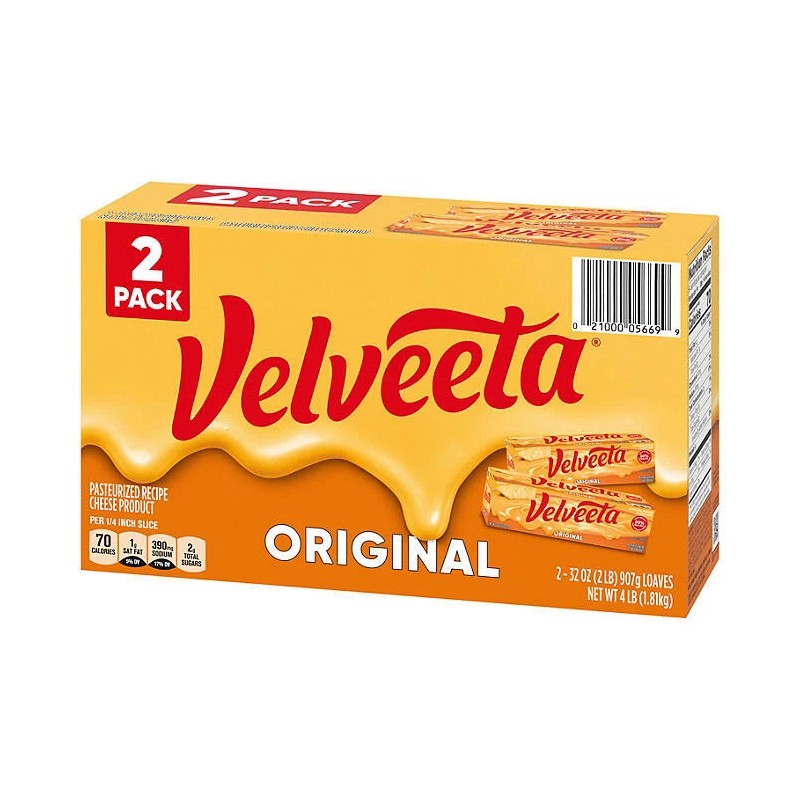 Velveeta Original Pasteurized Cheese Loaf (32 oz., 2 pk.) Great