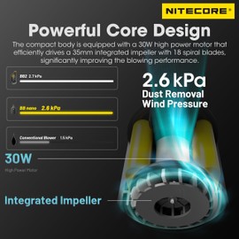 NITECORE BB Nano Portable Versatile Electronic Photography Air Blower with NITECORE Tag