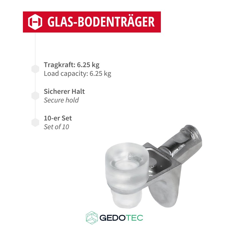 Gedotec Shelf Support Metal Shelf Holder Kitchen Shelf Pins for