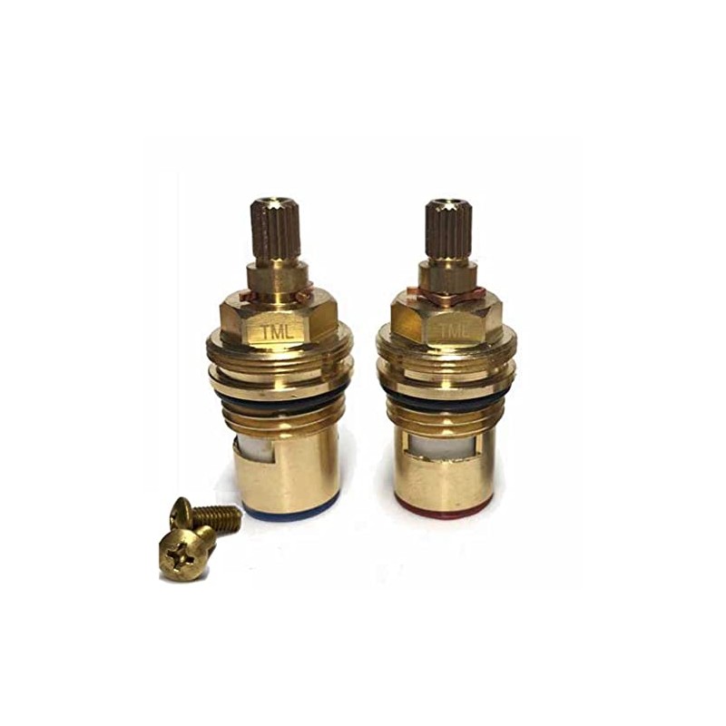 Replacement Pair of Tap Cartridges Ceramic Valves 20 Teeth x