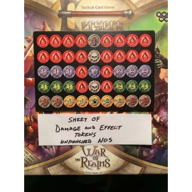 HOBBY WORLD WAR OF THE REALMS Damage and Effect Tokens NOS Board Game Replacement FREE SHIP