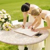 Smiry Waterproof Heavy Duty Vinyl Fitted Tablecloth for 45"-56" Round