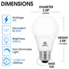 Energetic Lighting 40W Equivalent A19 LED Light Bulb, Warm White